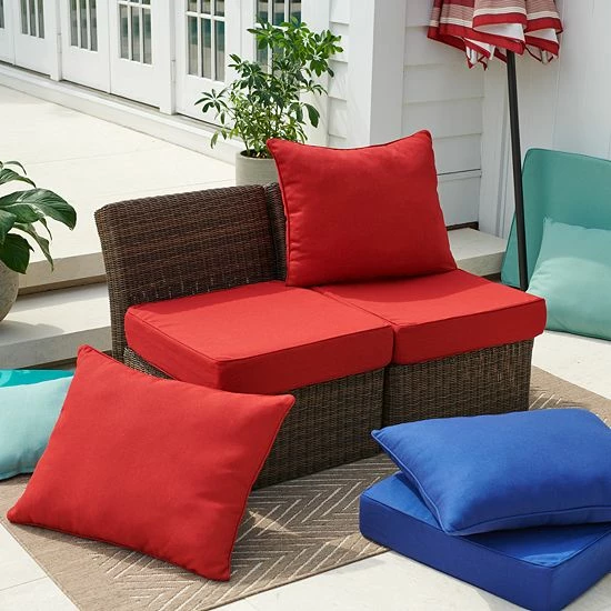 Sonoma Goods For Life® Presidio 2-pc. Patio Chair Seat Cushion Set - Outdoor Beige 4 Sonoma Goods For Life® Presidio 2-pc. Patio Chair Seat Cushion Set - Outdoor Beige - Image 2