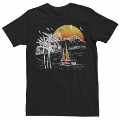 Men's Sonoma Goods For Life® Sailing Sunset Stamp Tee Black