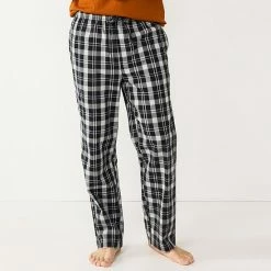 Men's Sonoma Goods For Life® Brushed Poplin Print Pajama Pants Blue White Gingham -Sonoma Goods For Life shop unnamed file 13358