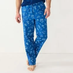 Men's Sonoma Goods For Life® Brushed Poplin Print Pajama Pants Blue White Gingham -Sonoma Goods For Life shop unnamed file 13359