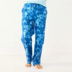 Men's Sonoma Goods For Life® Brushed Poplin Print Pajama Pants Blue White Gingham -Sonoma Goods For Life shop unnamed file 13364