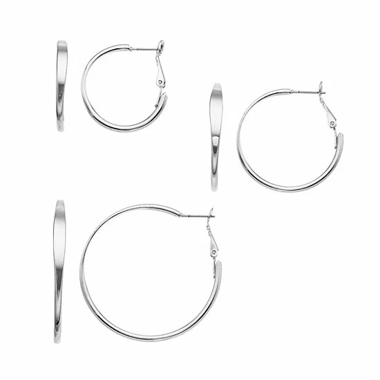 Sonoma Goods For Life™ Hoop Earring Set Gold Tone 3 Sonoma Goods For Life™ Hoop Earring Set Gold Tone