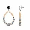 Sonoma Goods For Life® Silver Tone Nickel Free Semi-Precious Hammered Beaded Hoop Earrings 1 Sonoma Goods For Life® Silver Tone Nickel Free Semi-Precious Hammered Beaded Hoop Earrings -Sonoma Goods For Life shop unnamed file 13386