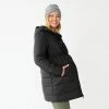Maternity Sonoma Goods For Life® Cinch Waist Puffer Jacket Black