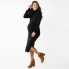 Maternity Sonoma Goods For Life® Side Slit Sweater Dress Black