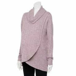 Maternity Sonoma Goods For Life® Cowlneck Tulip Front Nursing Top Warm Ginger -Sonoma Goods For Life shop unnamed file 13461