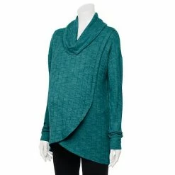 Maternity Sonoma Goods For Life® Cowlneck Tulip Front Nursing Top Warm Ginger -Sonoma Goods For Life shop unnamed file 13462