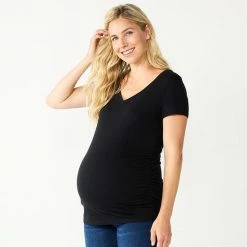 Maternity Sonoma Goods For Life® Essential V-Neck Tee White