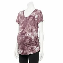 Maternity Sonoma Goods For Life® Essential V-Neck Tee White -Sonoma Goods For Life shop unnamed file 13471