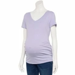 Maternity Sonoma Goods For Life® Essential V-Neck Tee White -Sonoma Goods For Life shop unnamed file 13475