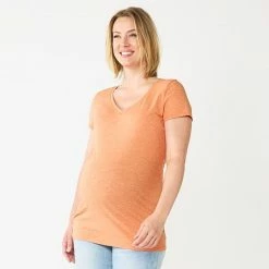 Maternity Sonoma Goods For Life® Essential V-Neck Tee White -Sonoma Goods For Life shop unnamed file 13487