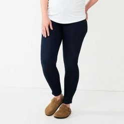 Maternity Sonoma Goods For Life® Over-the-Belly Clean-Hem Jeggings Destructed Medium Wash -Sonoma Goods For Life shop unnamed file 13492