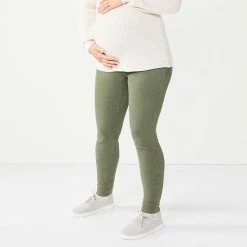 Maternity Sonoma Goods For Life® Over-the-Belly Clean-Hem Jeggings Destructed Medium Wash -Sonoma Goods For Life shop unnamed file 13493