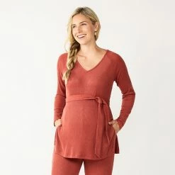 Maternity Sonoma Goods For Life® Long Sleeve Tunic Top Black -Sonoma Goods For Life shop unnamed file 13498