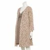 Maternity Sonoma Goods For Life® Nursing Nightgown & Robe Set Grey Animal -Sonoma Goods For Life shop unnamed file 13500