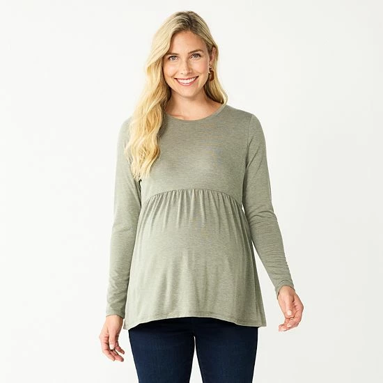 Maternity Sonoma Goods For Life® Long Sleeve Empire Waist Top Blue 8 Maternity Sonoma Goods For Life® Long Sleeve Empire Waist Top Blue - Image 6