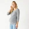 Maternity Sonoma Goods For Life® Essential Scoopneck Tee Heather Gray -Sonoma Goods For Life shop unnamed file 13527
