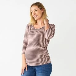 Maternity Sonoma Goods For Life® Essential Scoopneck Tee Heather Gray -Sonoma Goods For Life shop unnamed file 13540