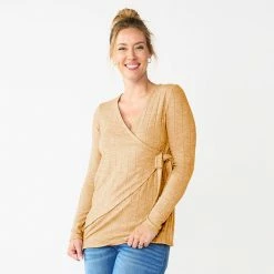 Maternity Sonoma Goods For Life® Nursing Wrap Top Beaufort Blue -Sonoma Goods For Life shop unnamed file 13548