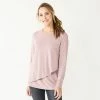 Maternity Sonoma Goods For Life® Long Sleeve Asymmetrical Nursing Top Purple