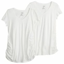 Maternity Sonoma Goods For Life® 2-pack Essential Short Sleeve Tee White Black -Sonoma Goods For Life shop unnamed file 13577