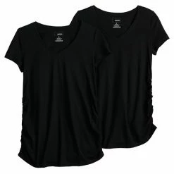 Maternity Sonoma Goods For Life® 2-pack Essential Short Sleeve Tee White Black -Sonoma Goods For Life shop unnamed file 13579
