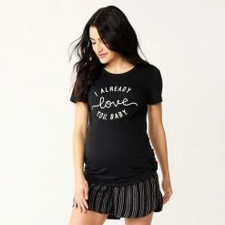 Maternity Sonoma Goods For Life® Fitted Crewneck Graphic Tee Grateful Mama -Sonoma Goods For Life shop unnamed file 13582