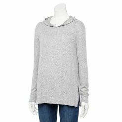 Maternity Sonoma Goods For Life® Side Slit Nursing Hoodie Heather Gray -Sonoma Goods For Life shop unnamed file 13639