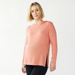 Maternity Sonoma Goods For Life® Side Slit Nursing Hoodie Heather Gray -Sonoma Goods For Life shop unnamed file 13640