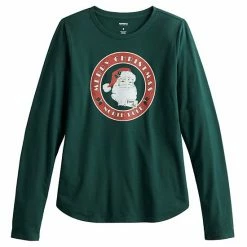 Women's Sonoma Goods For Life® Long Sleeve Holiday Graphic Tee Merry Christmas Gray -Sonoma Goods For Life shop unnamed file 1365