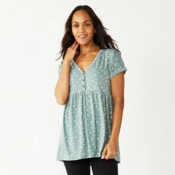 Maternity Sonoma Goods For Life® Nursing Henley Empire Top Olive Era -Sonoma Goods For Life shop unnamed file 13657