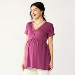 Maternity Sonoma Goods For Life® Nursing Henley Empire Top Olive Era -Sonoma Goods For Life shop unnamed file 13659