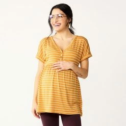 Maternity Sonoma Goods For Life® Nursing Henley Empire Top Olive Era -Sonoma Goods For Life shop unnamed file 13660