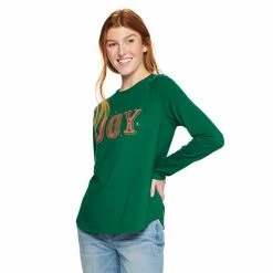 Women's Sonoma Goods For Life® Long Sleeve Holiday Graphic Tee Merry Christmas Gray -Sonoma Goods For Life shop unnamed file 1367