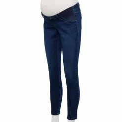 Maternity Sonoma Goods For Life® Side Panel Belly Band Jeggings Dark Wash -Sonoma Goods For Life shop unnamed file 13682
