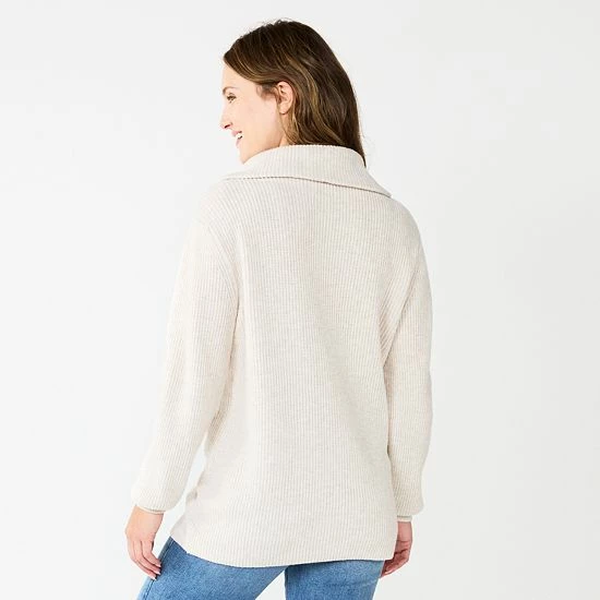 Maternity Sonoma Goods For Life® Nursing Henley Sweater Beige 4 Maternity Sonoma Goods For Life® Nursing Henley Sweater Beige - Image 2