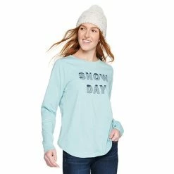 Women's Sonoma Goods For Life® Long Sleeve Holiday Graphic Tee Merry Christmas Gray -Sonoma Goods For Life shop unnamed file 1370