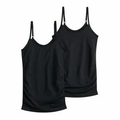 Maternity Sonoma Goods For Life® 2-Pack Seamless Camisole Set Black