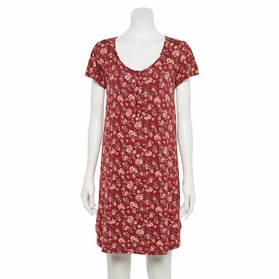 Maternity Sonoma Goods For Life® Henley Nursing Nightgown Blue Dot 6 Maternity Sonoma Goods For Life® Henley Nursing Nightgown Blue Dot - Image 4