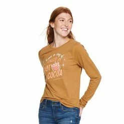 Women's Sonoma Goods For Life® Long Sleeve Holiday Graphic Tee Merry Christmas Gray -Sonoma Goods For Life shop unnamed file 1374