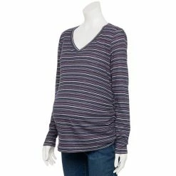 Maternity Sonoma Goods For Life® Essential Long Sleeve V-Neck Tee Green -Sonoma Goods For Life shop unnamed file 13747