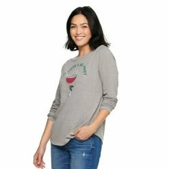 Women's Sonoma Goods For Life® Long Sleeve Holiday Graphic Tee Merry Christmas Gray -Sonoma Goods For Life shop unnamed file 1376