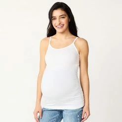 Maternity Sonoma Goods For Life® Seamless Camisole Black -Sonoma Goods For Life shop unnamed file 13785