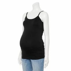 Maternity Sonoma Goods For Life® Seamless Camisole Black -Sonoma Goods For Life shop unnamed file 13786
