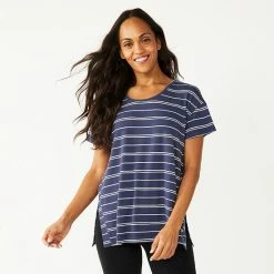 Maternity Sonoma Goods For Life® Nursing Side Slit Scoopneck Tee Pink Dye -Sonoma Goods For Life shop unnamed file 13805