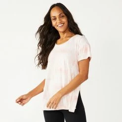 Maternity Sonoma Goods For Life® Nursing Side Slit Scoopneck Tee Pink Dye -Sonoma Goods For Life shop unnamed file 13806