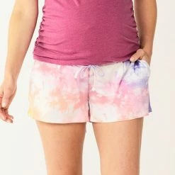 Maternity Sonoma Goods For Life® Under-The-Belly Lounge Shorts Rainbow Dye -Sonoma Goods For Life shop unnamed file 13825