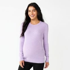 Maternity Sonoma Goods For Life® Fitted Puff Sleeve Sweater Green -Sonoma Goods For Life shop unnamed file 13833