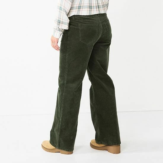 Maternity Sonoma Goods For Life® Belly Panel Corduroy Wide-Leg Pants 4 Maternity Sonoma Goods For Life® Belly Panel Corduroy Wide-Leg Pants - Image 2