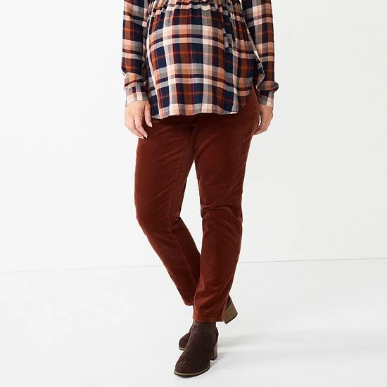 Maternity Sonoma Goods For Life® Belly Panel Corduroy Straight-Leg Ankle Pants 3 Maternity Sonoma Goods For Life® Belly Panel Corduroy Straight-Leg Ankle Pants